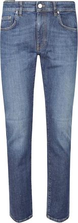 Pantaloni Torino Swing Denim Broek - Heren - Slim Fit Jeans - Blauw - W38 - Denim - Jeans