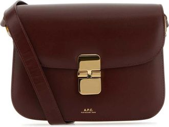 A.P.C. Grace Small Bag - Dames - Schoudertassen - Rood - ONE Size - Katoen - Tassen