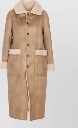 Urban Code reversible belted long faux fur coat