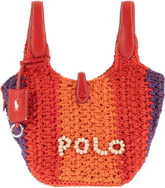 Polo Ralph Lauren Bolso tote Polo Play peque&ntilde;o de croch&eacute; de Polo Ralph Lauren