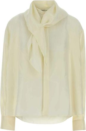 Carven Sh 303 Bow Shirt - Dames - Blouses - Wit - S - Overhemden