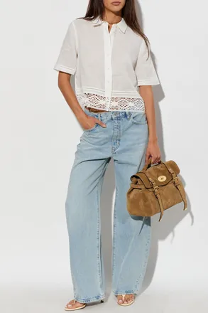 Frame Denim Bow Jeans, Womens, Blue