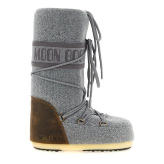 Moon Boot Botas Icon Nubuck Felt - Shoes - Mujer - Gris - 42 EU