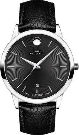Movado 1881 Automatic Black Dial Unisex Watch 0607612