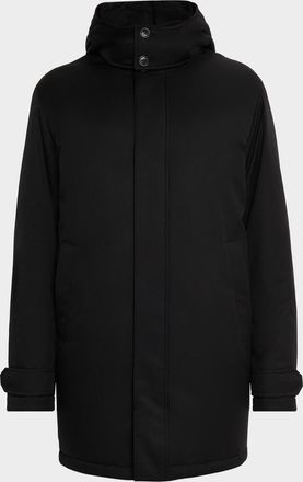 Ermenegildo Zegna Mens Padded Technical Parka Jacket