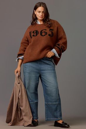 Pilcro The Izzie Relaxed Pull-On Barrel Jeans by Pilcro