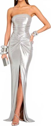 Retrof&ecirc;te Maytal Dress In Silver Cloud