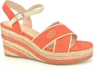 Nathan-Baume Oranje Beige Sand Jute Spiez - Dames - Sleehakken - Oranje - 39 EU - Jute - Schoenen