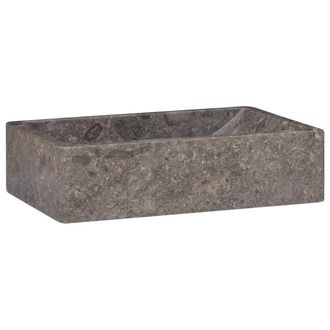 Berkfield Home Sink 45x30x12 cm Marble High Gloss Grey | Size: 45 x 30 x 12 cm