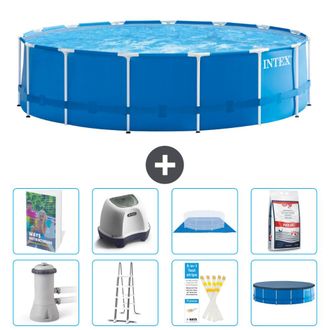 Intex Piscina Con Estructura Redonda - 457x122 Cm - 9-piezas S649