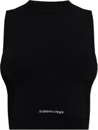 Balenciaga Fitted Top - Dames - Tops zonder mouwen - Zwart - M - Tops
