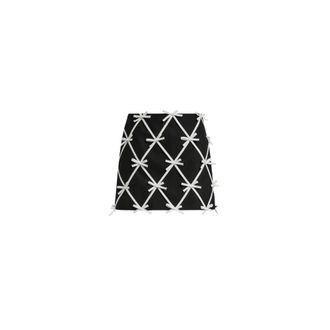 Moschino Wool skirt with bows - female - Moschino - Short Skirts - Black - XS - Skirts