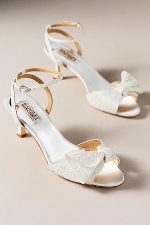 Badgley Mischka Remi Leather Kitten Heels