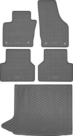 OEM Juego De Alfombrillas De Goma Para Coche Y Maletero Para Audi Q3 I Suv (desde Agosto De 2011 Hasta Junio De 2018)