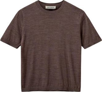Sofie Schnoor Nellsw Sweater - Dames - Ronde hals truien - Bruin - L - Wol - Truien & Vesten