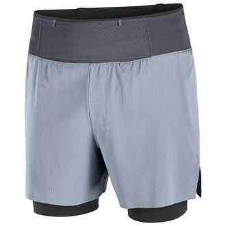 Salomon Sense Aero 2In1 Shorts 5 Laufshorts f&uuml;r Herren | grau
