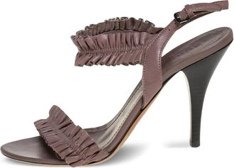 Burberry Sandali con ruches - Marrone