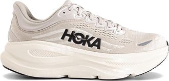 Hoka One One Bondi 9 Running Shoes in River Rock Grey/Alabaster Men