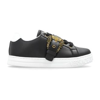 Versace Jeans Couture Sneakers, female, Black, Size: 11 US Decorative Buckle Sports Shoes