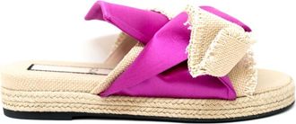 N&deg;21 Multikleur Canvas Stijlvol Modern Kunstafdruk - Dames - Sandalen - Veelkleurig - 35 EU - Schoenen
