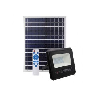 Fabrilamp Fabrilamp - Proyector Solar Malaquita 60w 6500k Negro 5400lm (23x25,5x6,5)(35x35x2)cm Mando Y Cable 5m