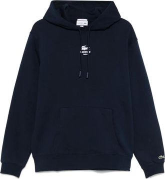 Lacoste Hoodie met logoprint - Blauw