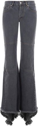 Jordan Luca Sedit cotton flared jeans - women - Cotton - 28 - Grey