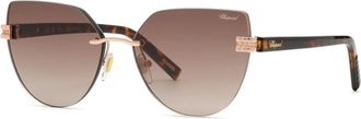 Chopard Ice Cube Sunglasses - female - Chopard - Sunglasses - Brown - 60 MM - Accessories