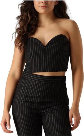 Gestuz Caylinagz Corsage Top - Dames - Tops zonder mouwen - Zwart - L - Polyester - Tops