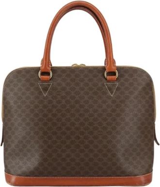 Celine Tweedehands leren handtassen - Dames - Vintage Handtas - Bruin - ONE Size - Leer - Vintage