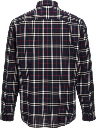 Burberry Mens Blue Cotton Blouse