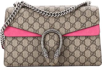 Gucci Borsa a spalla Dionysus piccola in tela cerata GG - Marrone