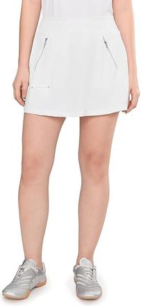 Jamie Sadock 16 Skort with Built in Shorts Tummy Tuck Womens Workout White : XS, Polyester/Spandex