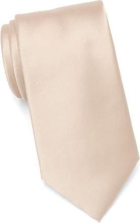 Nordstrom Rack Solid Satin Tie in Taupe at Nordstrom Rack