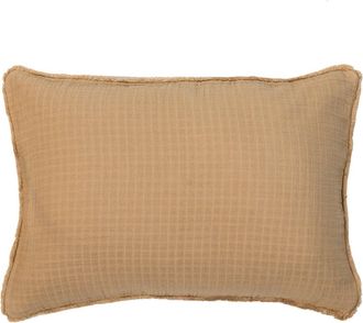Maison d'&eacute;t&eacute; Funda de coj&iacute;n gasa de algod&oacute;n color camel 50 X 70 cm