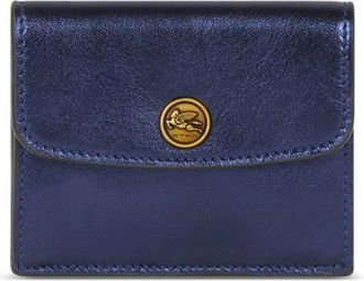 Etro laminated leather cardholder - women - Nylon/Lambskin - One Size - Blue