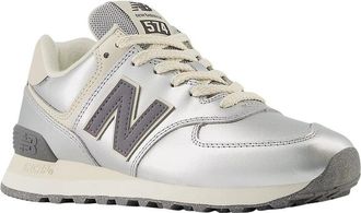New Balance 574 Suede-Trim Sneaker