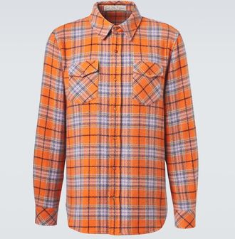 God's True Cashmere Midnight Sun cashmere shirt with carnelian