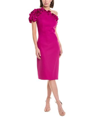 Rene Ruiz Rene by Rene Ruiz Collection One-Shoulder Printed Sheath Dress