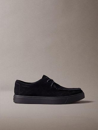 Calvin Klein Zapatos H&iacute;bridos Con Cordones Y Suela De Copa De Ante