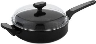 OEM Sart&eacute;n Tradicional Con Tapa 26 Cm Salto Silver Con Revestimiento Antiadherente Nois