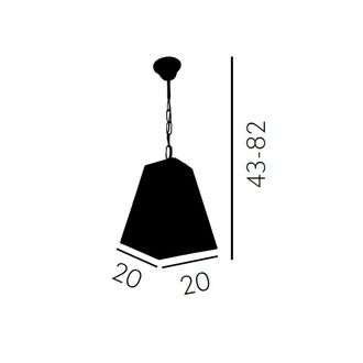 Fabrilamp Fabrilamp - Mi Lampara - Plafon Estepa Cobre 1xe27 20x20x11