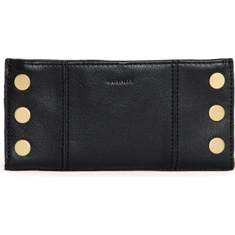 Hammitt 110 North Leather Wallet in Black/Brushed Gold at Nordstrom