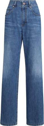 Brunello Cucinelli Contemporary Loose trousers in Denim at Nordstrom, Size 50 It
