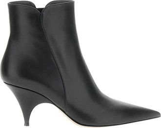 Gianvito Rossi Heeled Boots - Dames - Laarzen met Hak - Zwart - 39 EU - Leer - Schoenen