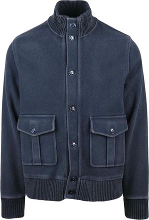 Circolo 1901 Jassen, Heren, Blauw, S, Wol, Giubbotto in Panno