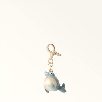 Furla Hashtag Charm Toni Nebbia Gray Blue Metal + Enamel Woman