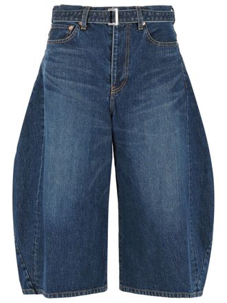 sacai Vaqueros Sacai de algod&oacute;n azul