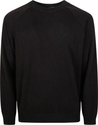 FILIPPO DE LAURENTIIS G. Collo Raglan Lana Cachemire F16 - Heren - Ronde hals truien - Bruin - 2XL - Wol - Truien & Vesten