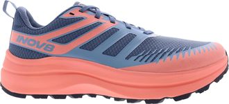 Inov8 Womens Trailfly Max Ultra Running Shoes - Blue Grey/Coral/Light Grey - 6.5 Wide